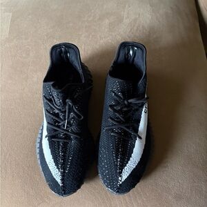 Adidas Yeezy Boost 350 V2 Core Black and White Men's Sneakers